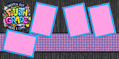 Fourth Grade Girl - Scrapbook Layout - 25-694