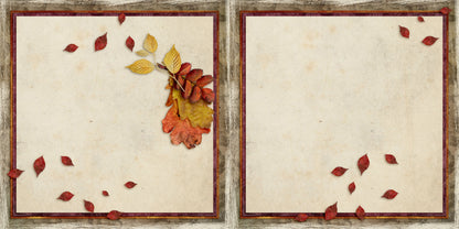 Falling Leaves Masculine NPM - Scrapbook Layout - 25-875