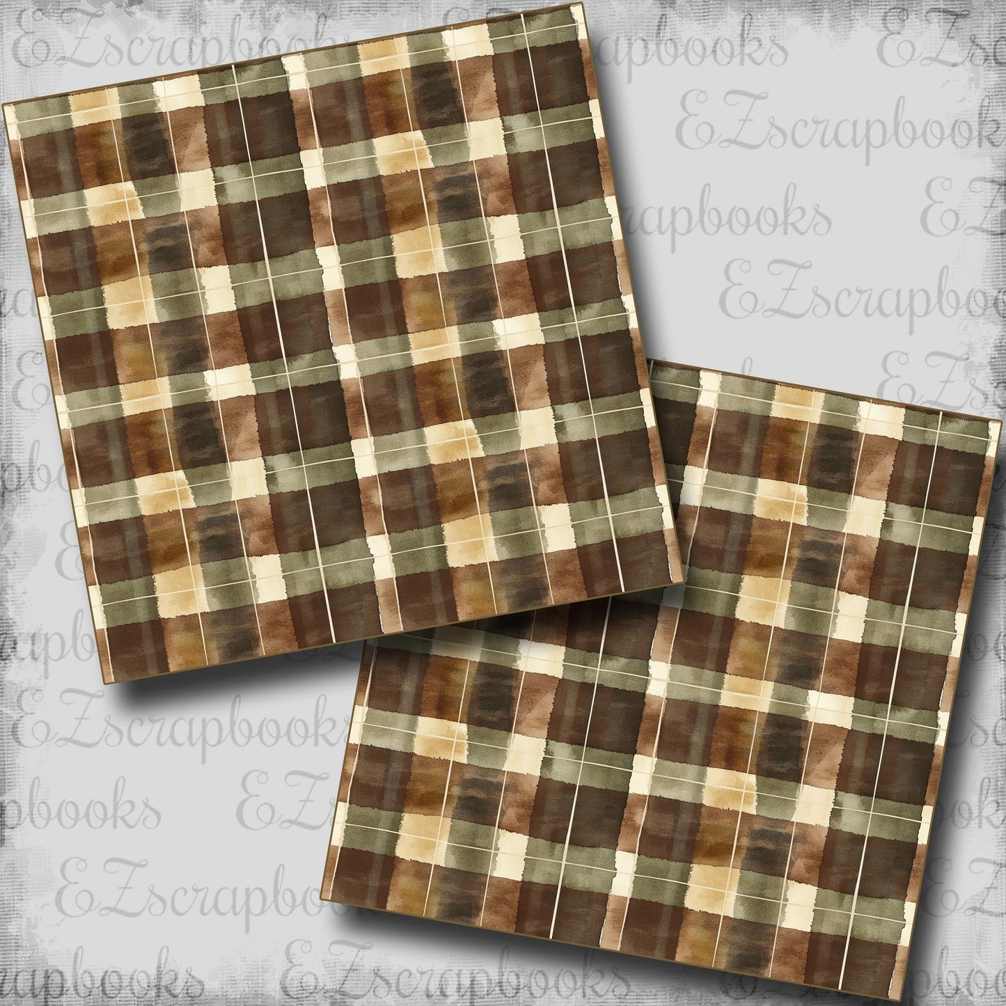Autumn Gallery Plaid - Scrapbook Papers - 25-824