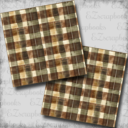 Autumn Gallery Plaid - Scrapbook Papers - 25-824