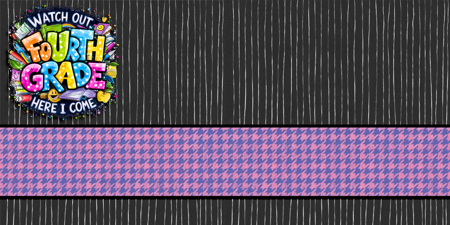 Fourth Grade Girl NPM - Scrapbook Layout - 25-695