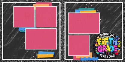 Fifth Grade Girl - Scrapbook Layout - 25-696
