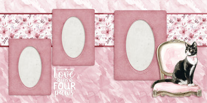 Love Four Paws - Scrapbook Layout - 25-060