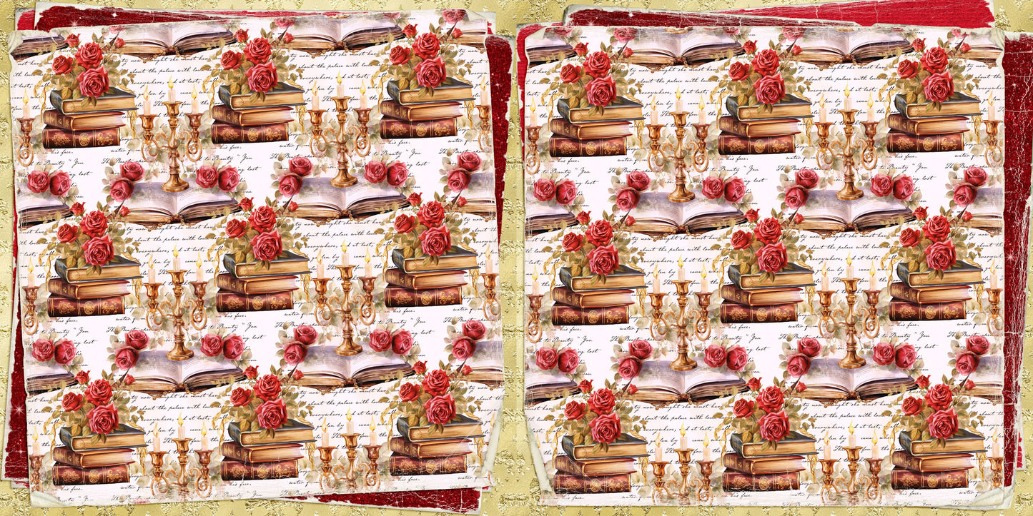 Gold Princess NPM - Set of 5 Double Page Scrapbook Layouts - 25-1017