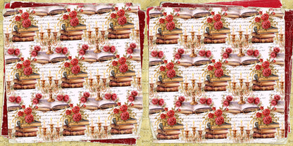 Gold Princess NPM - Set of 5 Double Page Scrapbook Layouts - 25-1017