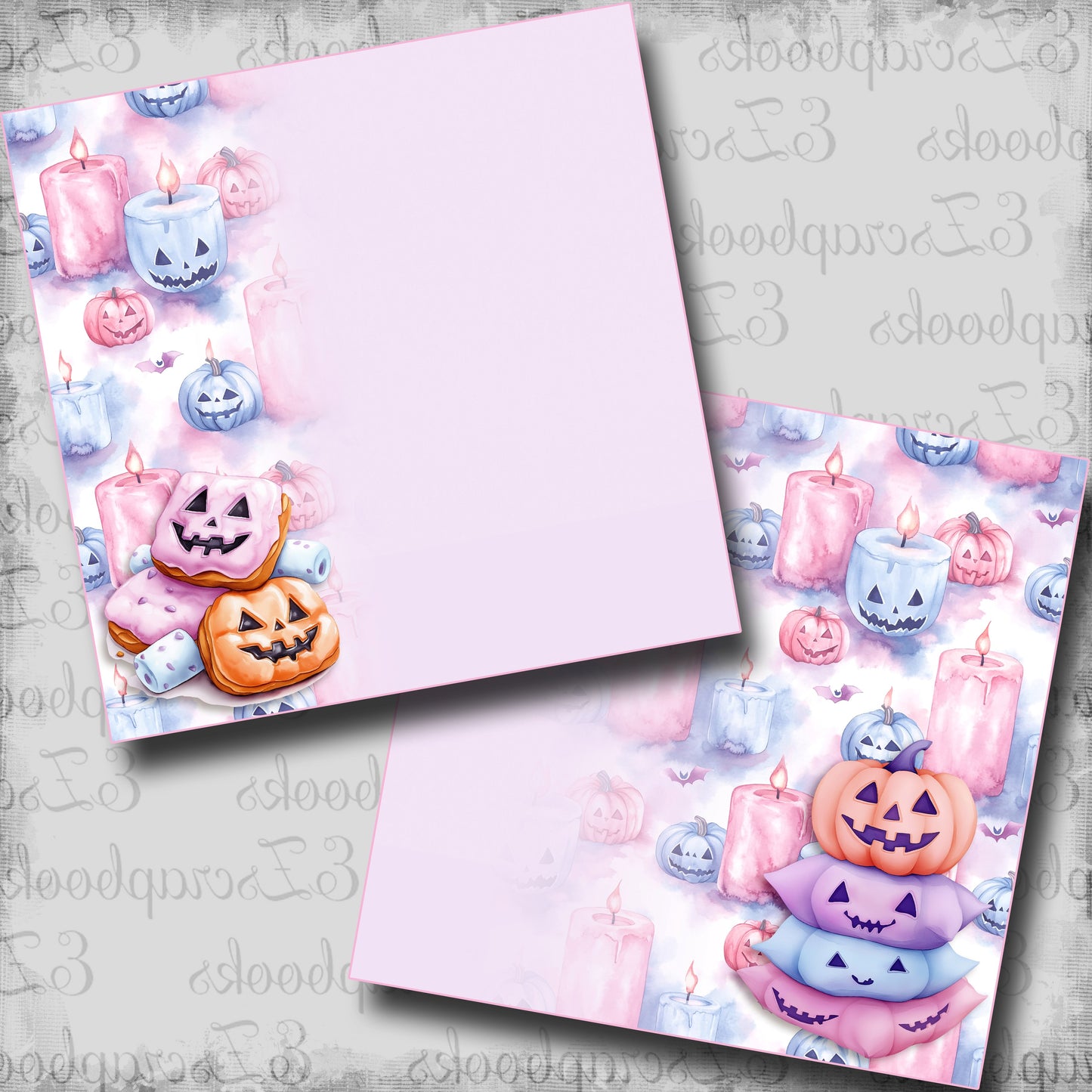 Spooky Movie Pillows NPM - Scrapbook Layout - 24-827