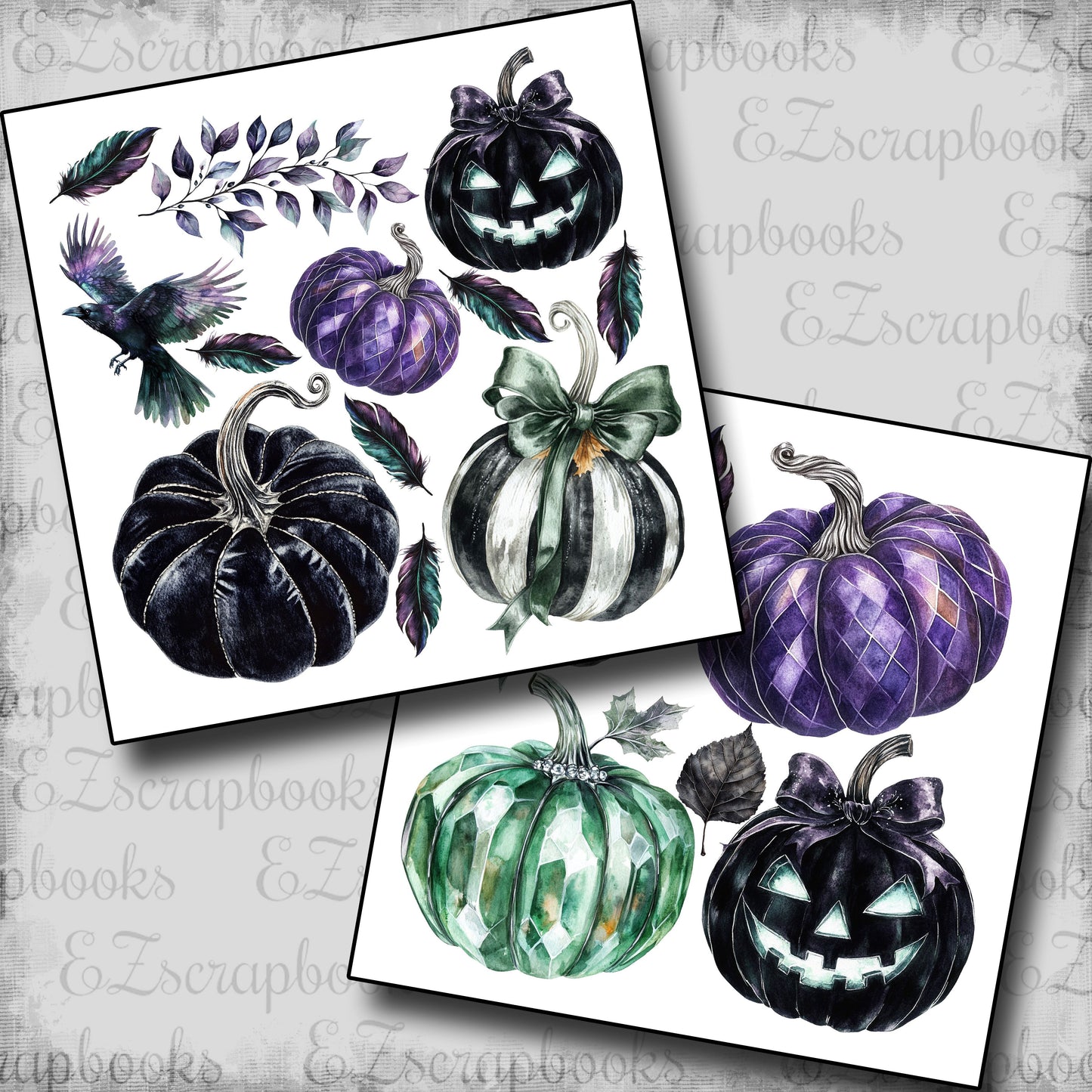 Twilight Chamber Pumpkins - Clip Art Sheets CAS - 25-774