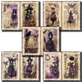 Purple Whimsical Witch Journal Pages - 23-7278