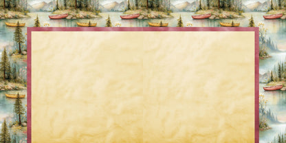 Lake Girl NPM - Set of 5 Double Page Scrapbook Layouts - 26-1031