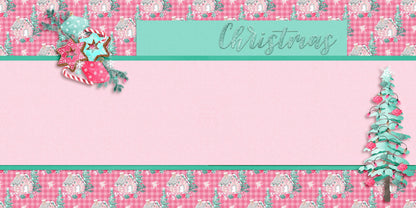 Peppermint Christmas EZ Background Pages -  Digital Bundle - 10 Digital Scrapbook Pages - INSTANT DOWNLOAD