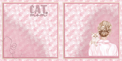 Cat Mom NPM - Scrapbook Layout - 25-057