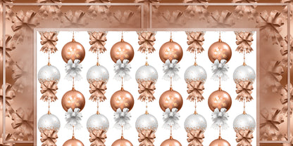 Rose Gold Christmas - Set of 5 Double Page Layouts - 1863