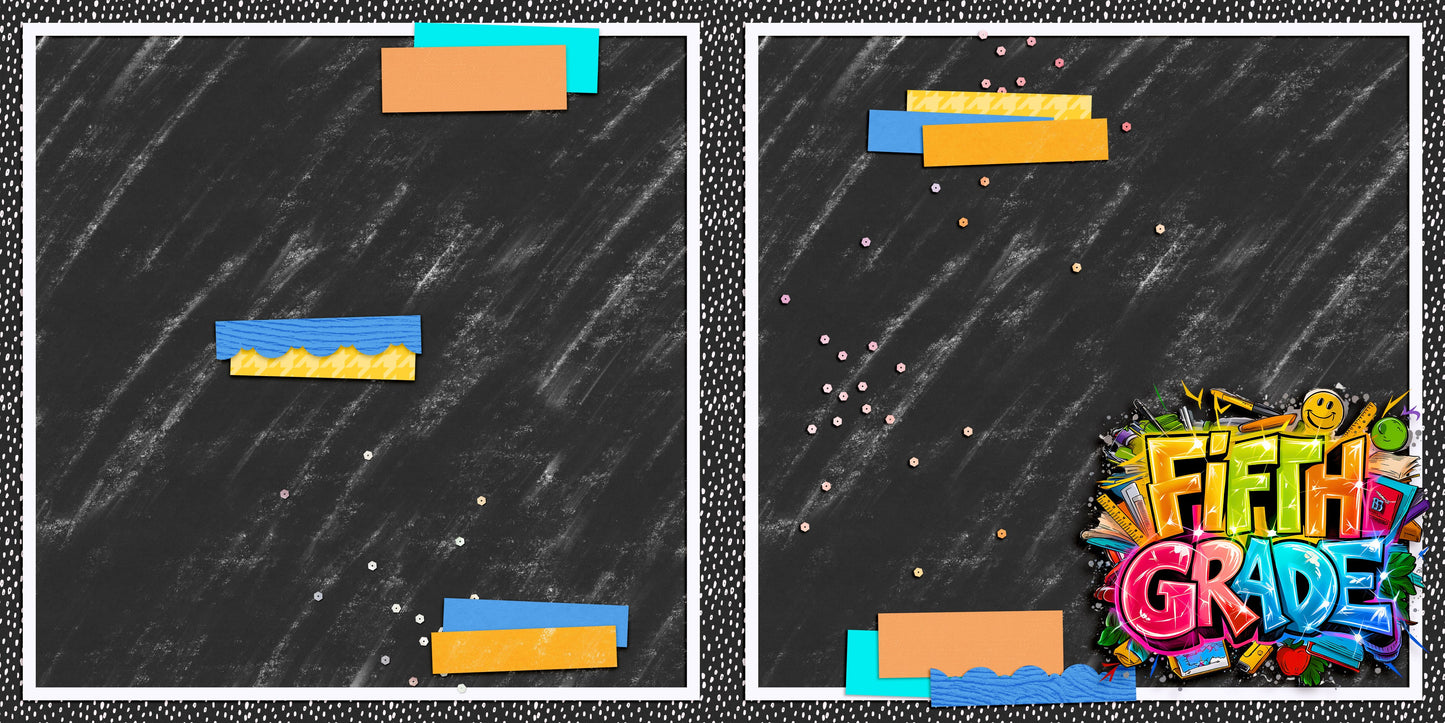 Fifth Grade Boy NPM - Scrapbook Layout - 25-719