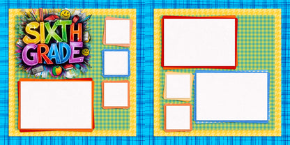 Sixth Grade Boy - Scrapbook Layout - 25-720
