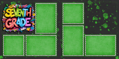 Seventh Grade Boy - Scrapbook Layout - 25-722