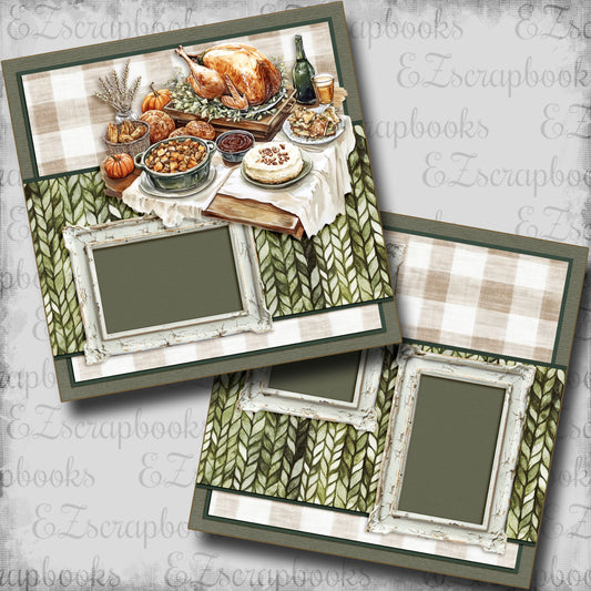 Grateful Feast - Scrapbook Layout - 25-880