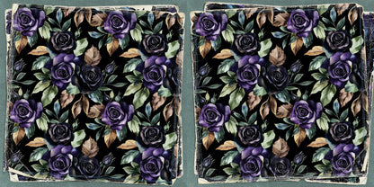 Twilight Flowers NPM - Scrapbook Layout - 25-831