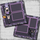 Halloween Moonlight Girl Purple - 23-426