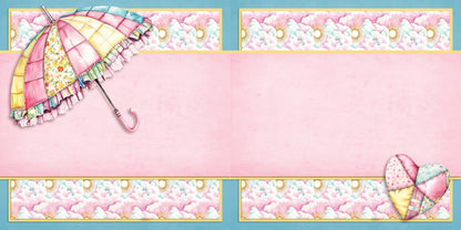 Patchwork NPM - Set of 5 Double Page Scrapbook Layouts - 25-1033