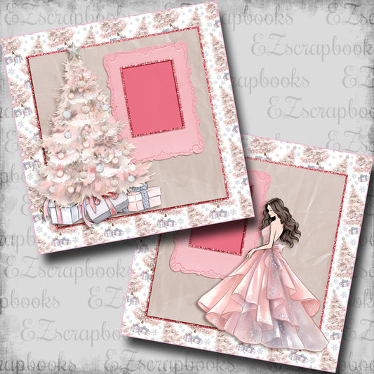 Dear Santa Tree Brunette - Scrapbook Layout - 24-864