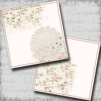 Floral & Lace NPM - Scrapbook Layout - 25-561