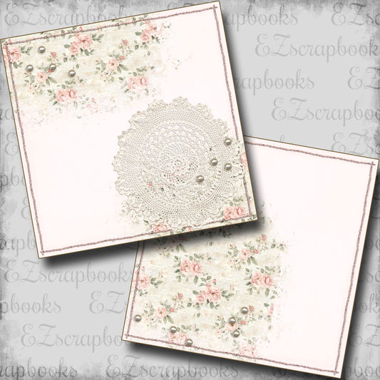 Floral & Lace NPM - Scrapbook Layout - 25-561