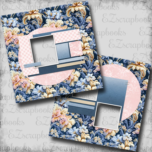 Rococo Palace Touch of Pink - EZ Digital Scrapbook Pages - INSTANT DOWNLOAD