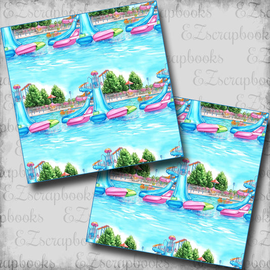 Waterpark Slides - Scrapbook Papers - 25-766