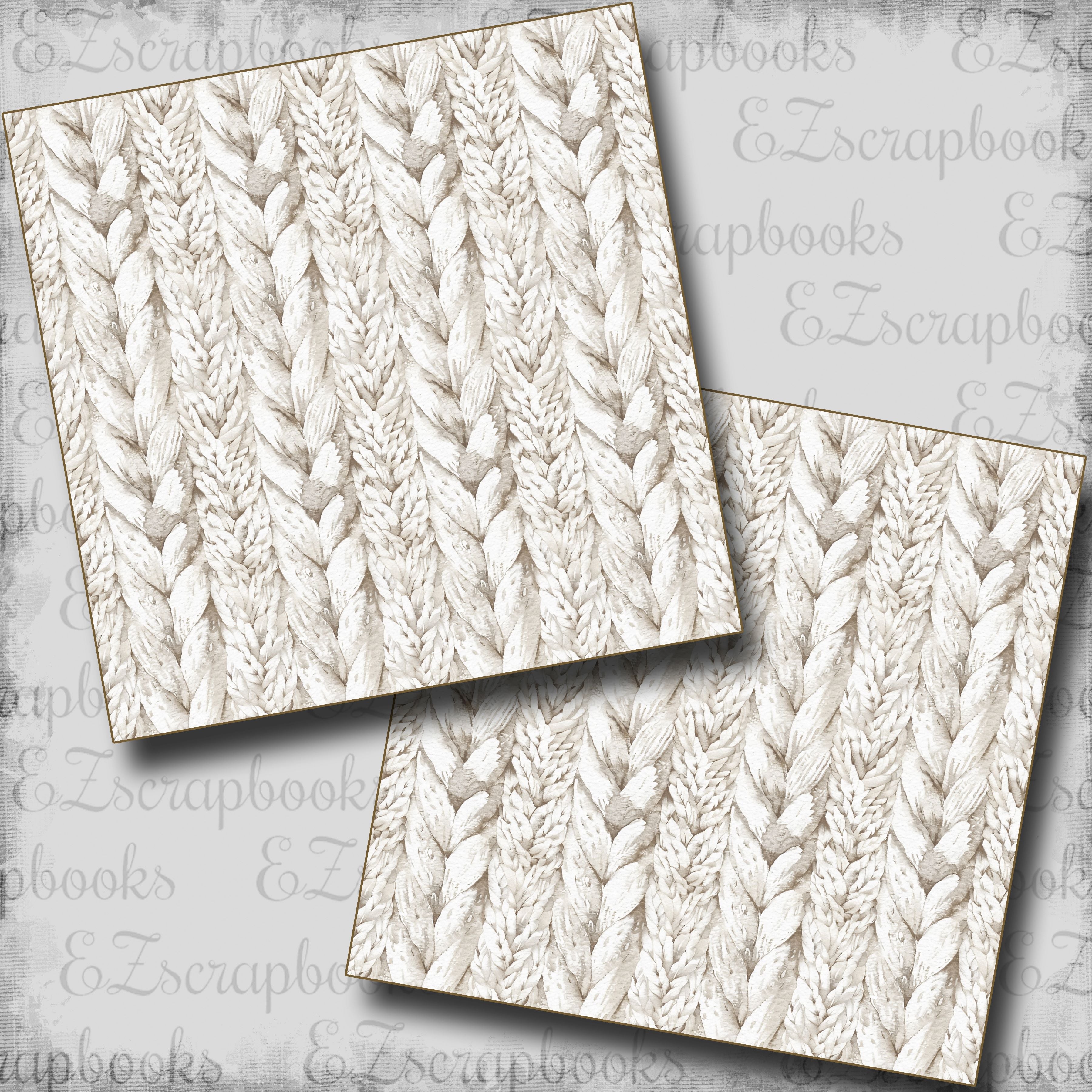 Cool Autumn Knit - Scrapbook Papers - 24-772 – EZscrapbooks