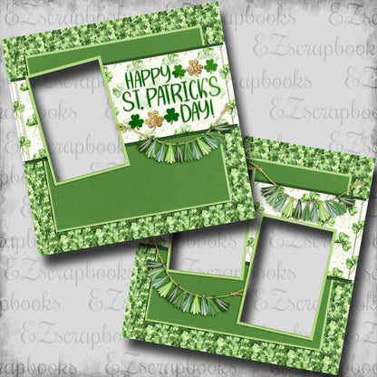 Happy St Patrick's Day - EZ Digital Scrapbook Pages - INSTANT DOWNLOAD