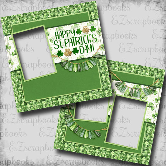 Happy St Patrick's Day - EZ Digital Scrapbook Pages - INSTANT DOWNLOAD