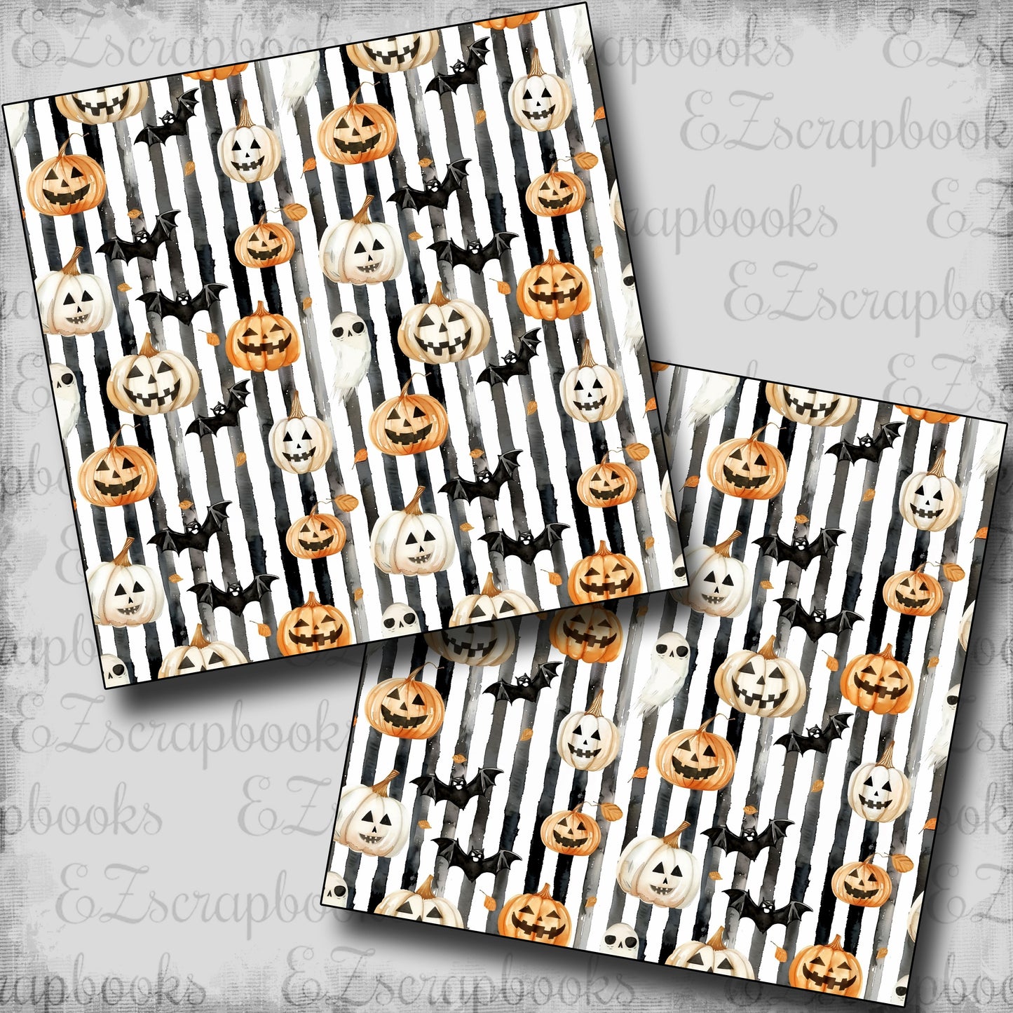 Spooky Season Pumpkins - Scrapbook Papers - 24-783