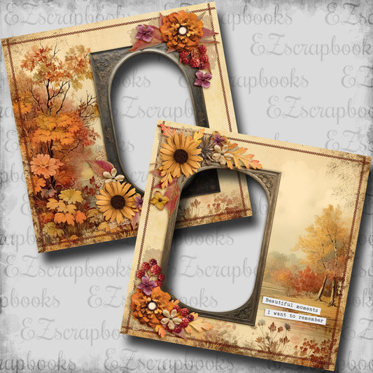 Beautiful Moments  - EZ Digital Scrapbook Quick Page Layout - INSTANT DOWNLOAD