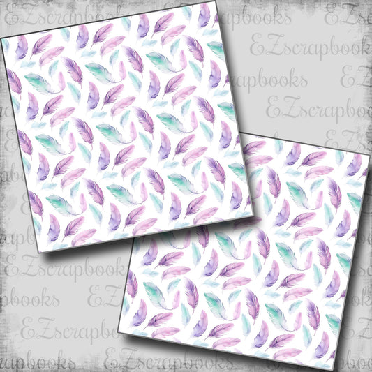 Pajama Party Feathers - Scrapbook Papers - 24-182