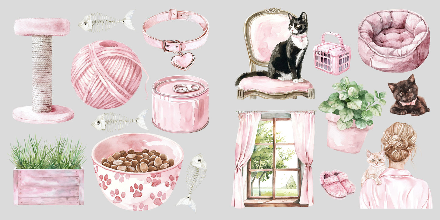 Cat Mom Clip Art Sheets CAS - 25-023