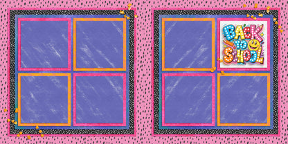 Back to School Girl - Scrapbook Layout - 25-684