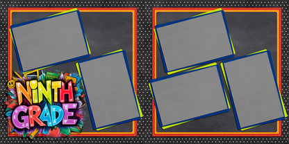 Ninth Grade Boy - Scrapbook Layout - 25-726