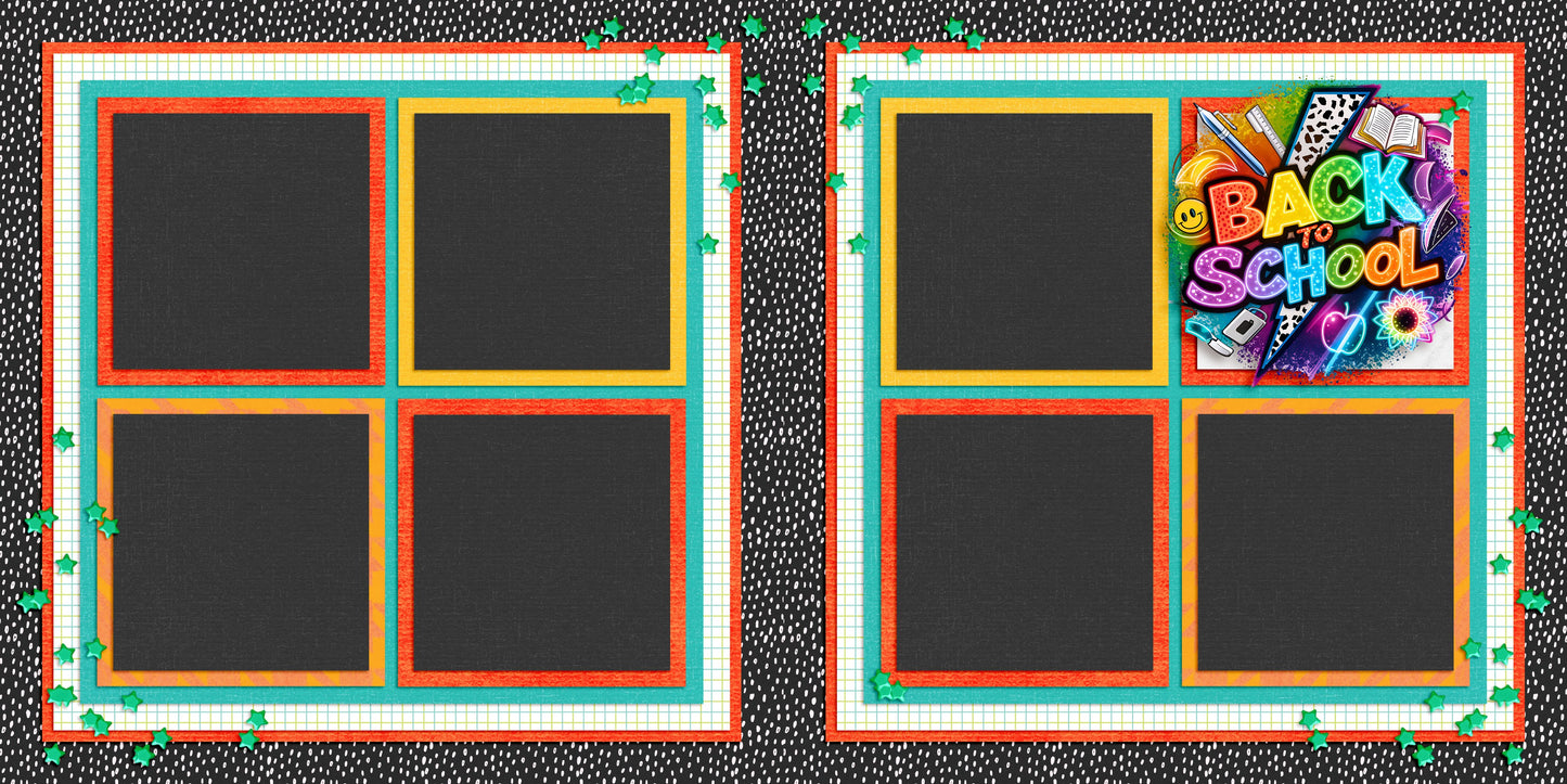 Back to School Boy - Scrapbook Layout - 25-706