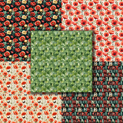 Poppies 12X12 Paper Pack - 8784