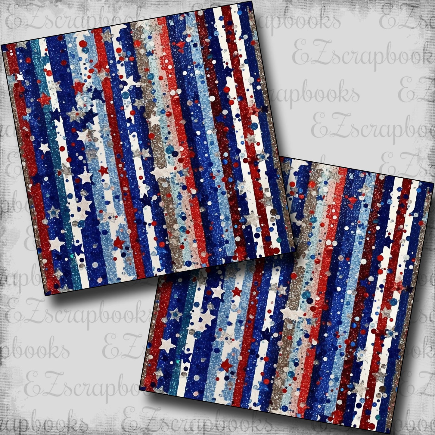 July 4th Sparkle Stripes NPM - 6940