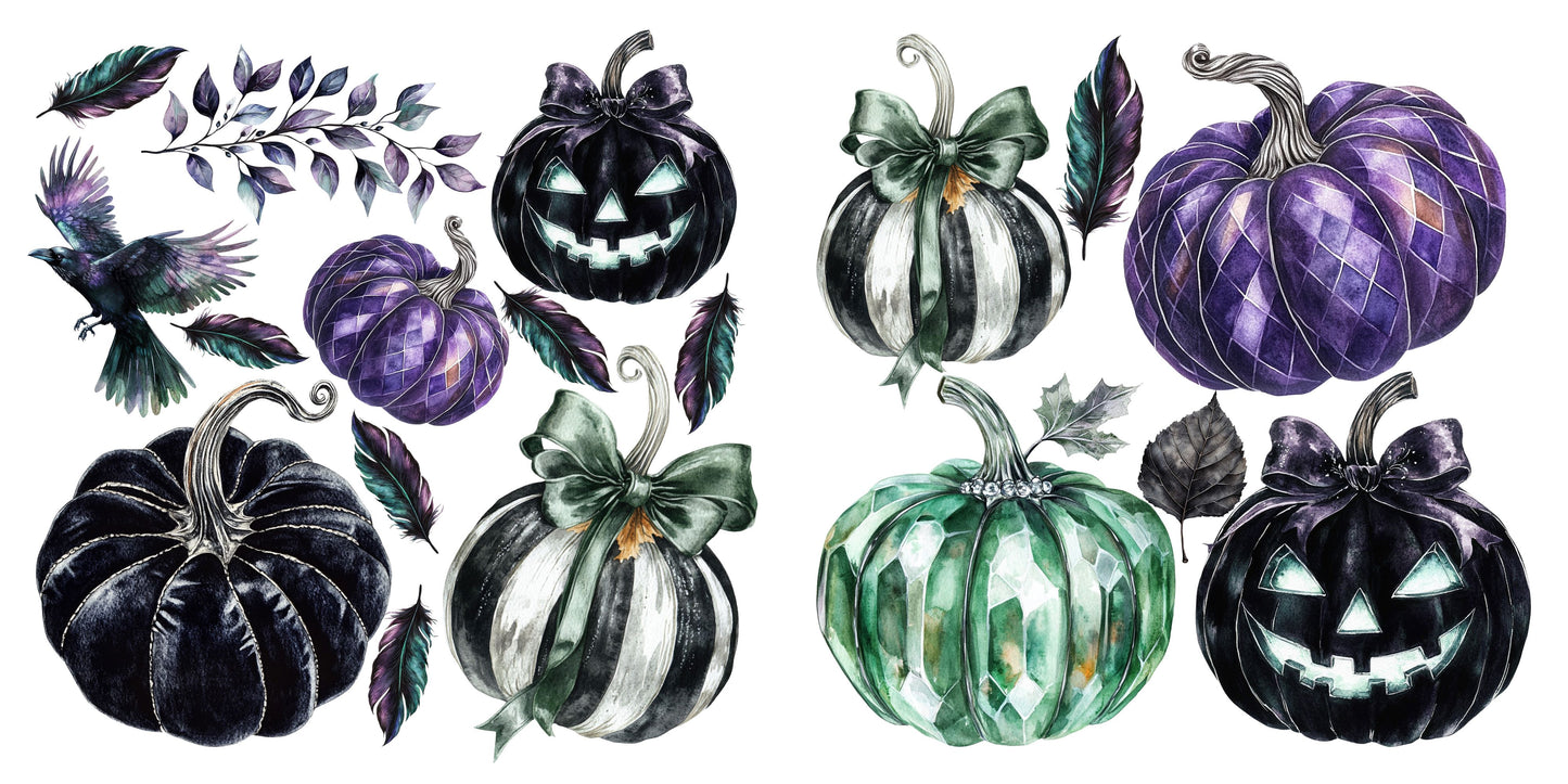 Twilight Chamber Pumpkins - Clip Art Sheets CAS - 25-774