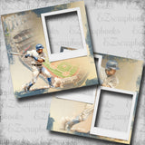 Baseball Player - Digital Scrapbook Pages - INSTANT DOWNLOAD