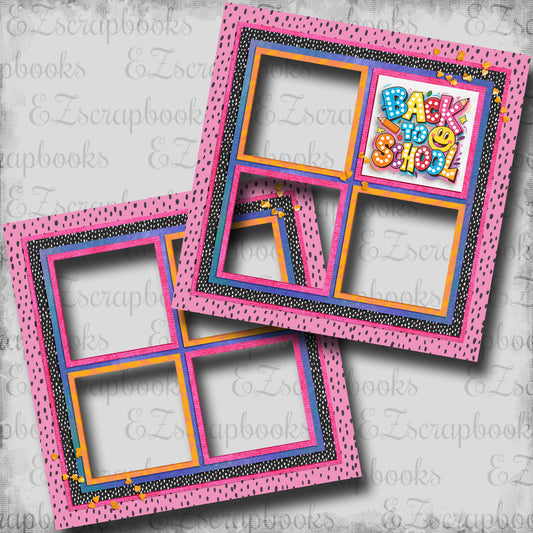 Back to School Girl - EZ Digital Scrapbook Pages - INSTANT DOWNLOAD