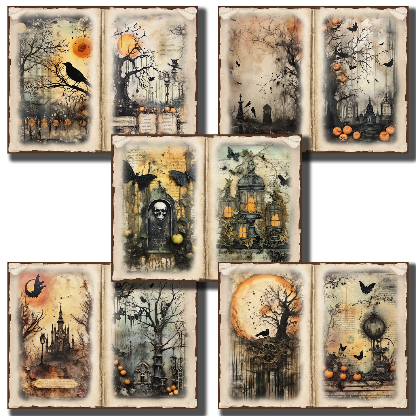 Halloween Fantasy Light Journal Pages - 23-7280