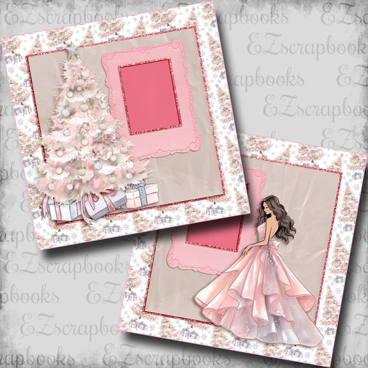 Dear Santa Tree African American - Scrapbook Layout - 24-870