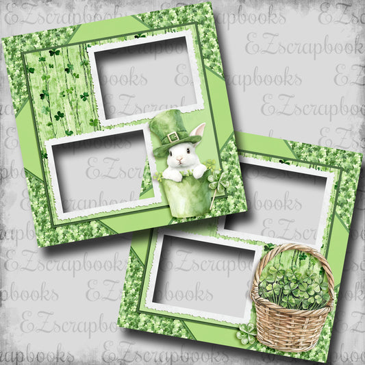 Lucky Bunny - EZ Digital Scrapbook Pages - INSTANT DOWNLOAD