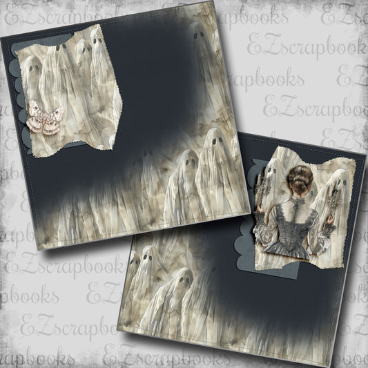 Creepy Old House Ghosts NPM - Scrapbook Layout - 24-819