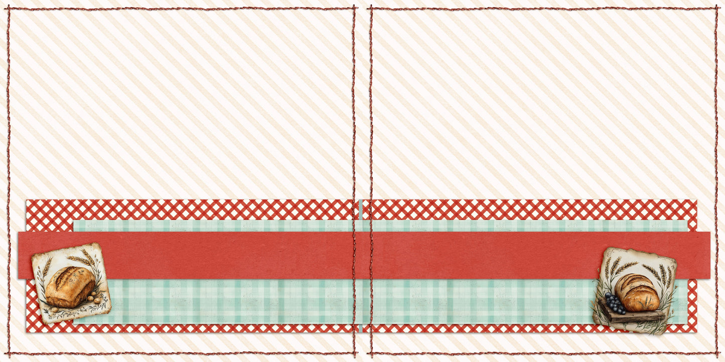 From Scratch Pantry NPM - Baking - Set of 5 Double Page Scrapbook Layouts - 25-1079