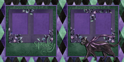 Twilight Chamber - Set of 5 Double Page Scrapbook Layouts - 25-1082