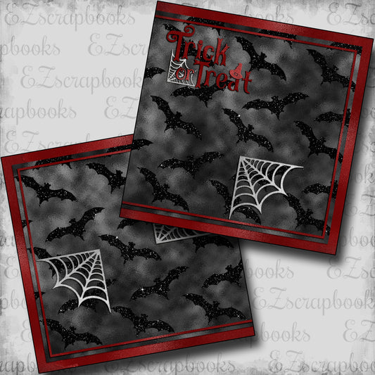 Trick or Treat Red & Black NPM - Scrapbook Layout - 24-811